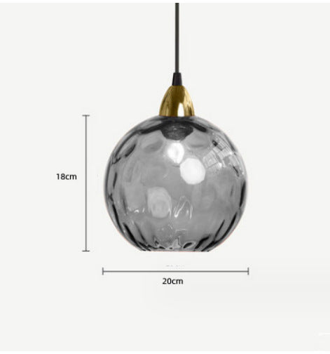 Modern Minimalist Lamp Bedroom Creative Glass Chandelier
