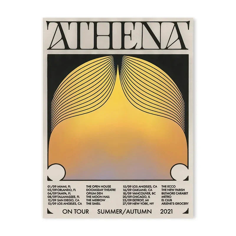 Modern Japanese Abstract Geometric Retro Poster Living Room Wall Art