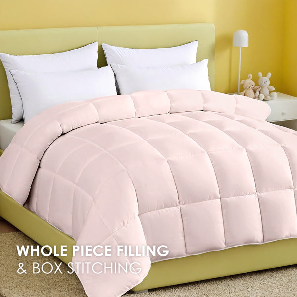 White Plump Duvet, Extra Large Checkered Quilting Luxury Hotel-grade For Bedrooms And Guesthouses. Ultra-soft Thickened Warmth, All-season Use. Simple Bohemian Style. Perfect Christmas Gift.