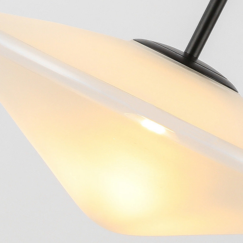 Nordic Post-modern Light Luxury UFO Glass Chandelier