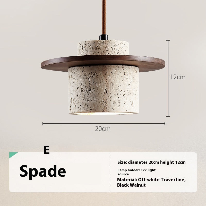 Cream Silent Wind Bar Guesthouse Decoration Yellow Cave Stone Lamps