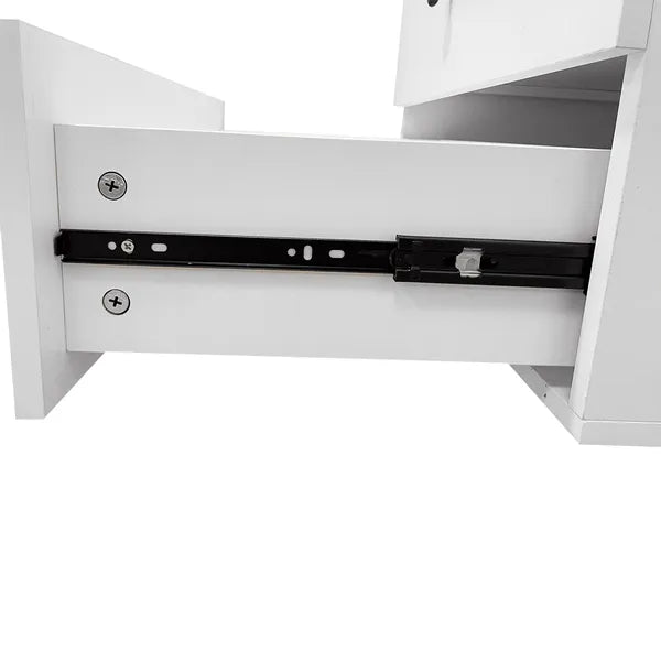 Livelylodge Modular Closet Organizer System: Modern White Open Wardrobe Closet For Bedroom Walk In Closet With 2 Drawers & 6 Shelves & 1 Hanging Rods Storage Closet 54.6"L*17.16"W*70.2"H