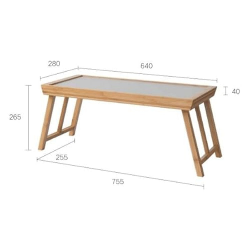 Bamboo Folding Table Coffee Table, Tatami Windowsill Low Table Bedside Table, Portable Tea Tray For Bedroom Living Room Home Office.