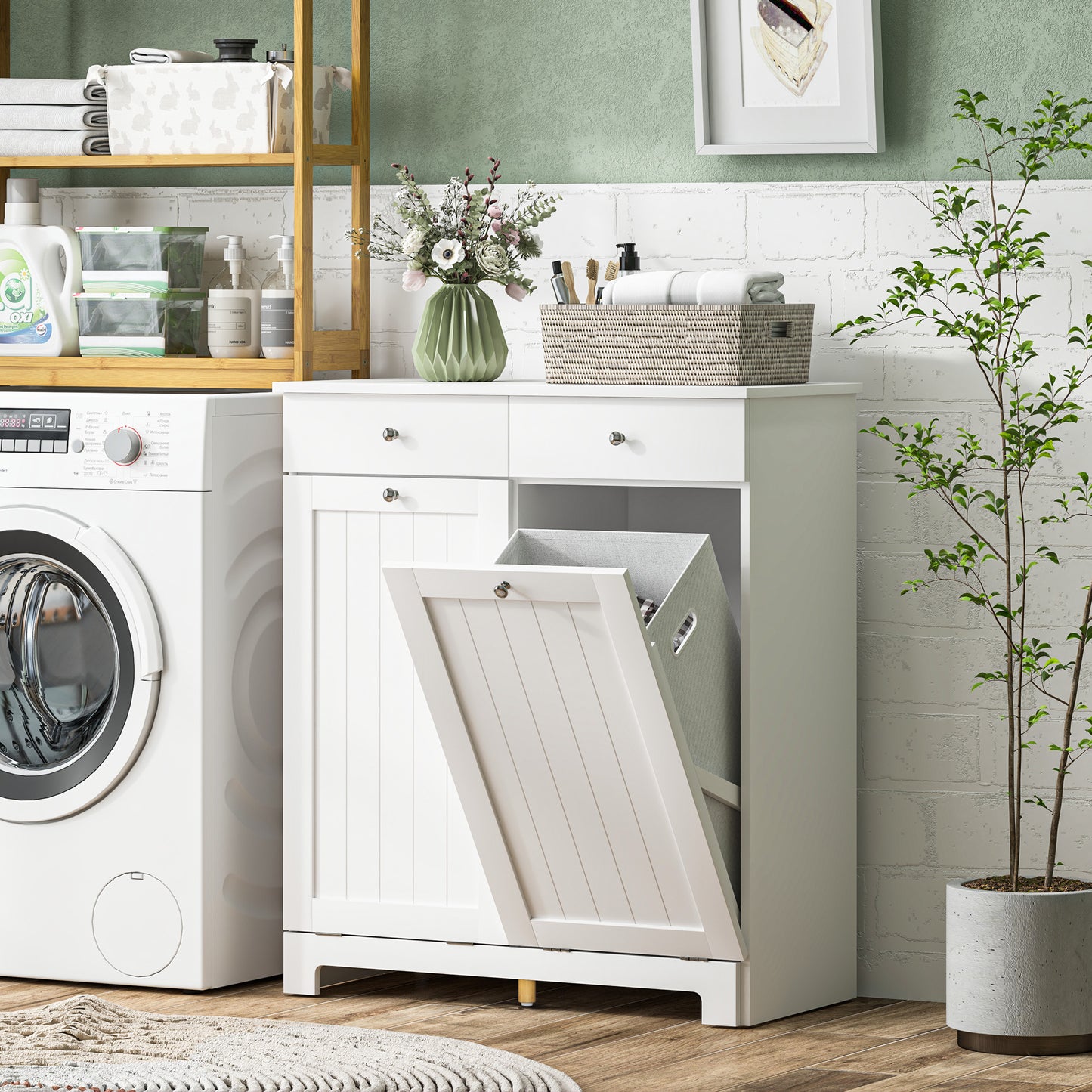 Laundry Hamper Cabinet