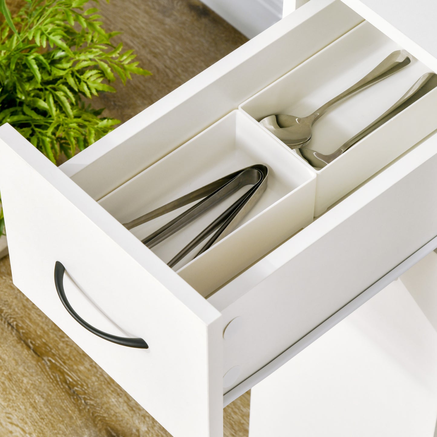 6.25" x 20.5" x 28.25" Rolling Narrow Bathroom Side Storage Cabinet