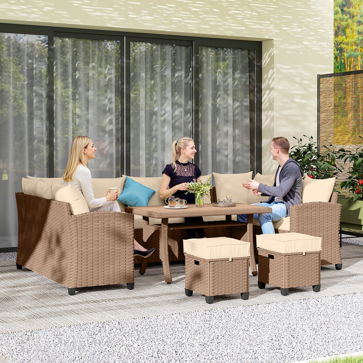 6 Piece Patio Furniture Set