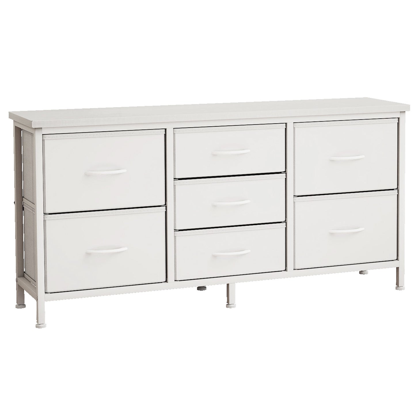 Drawer Dresser For Bedroom, Drawers With Wooden Top Metal Frame
