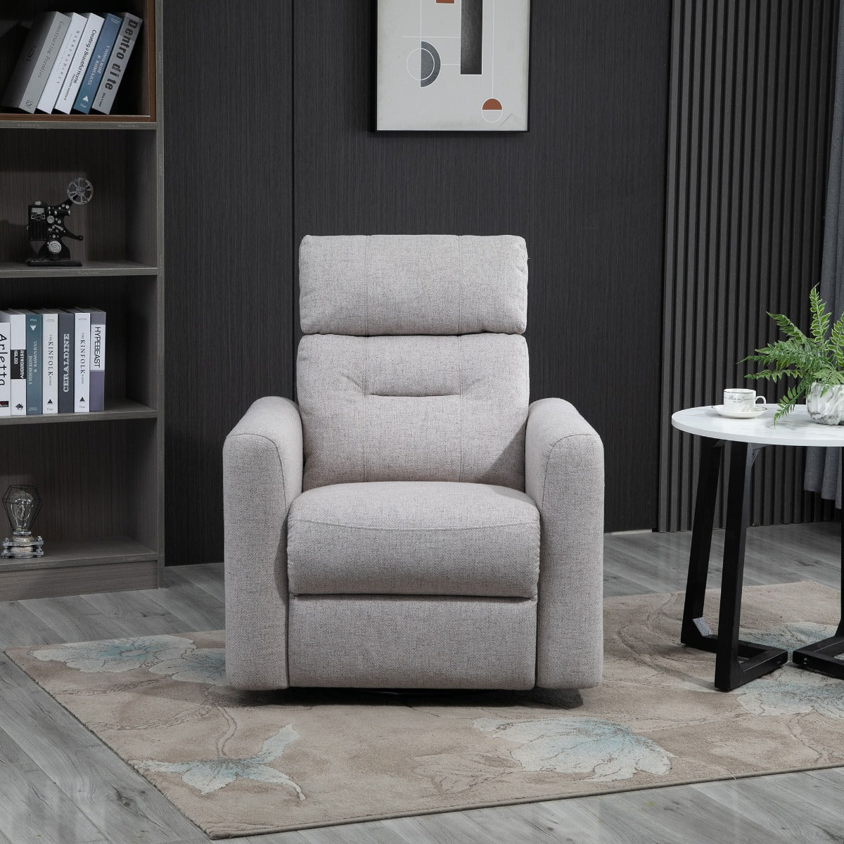 Manual Recliner Swivel Rocker Chair Theater Chair Single Sofa with for Living Room Bedroom