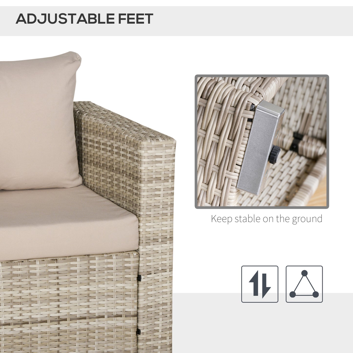 3 Piece Patio Furniture Set