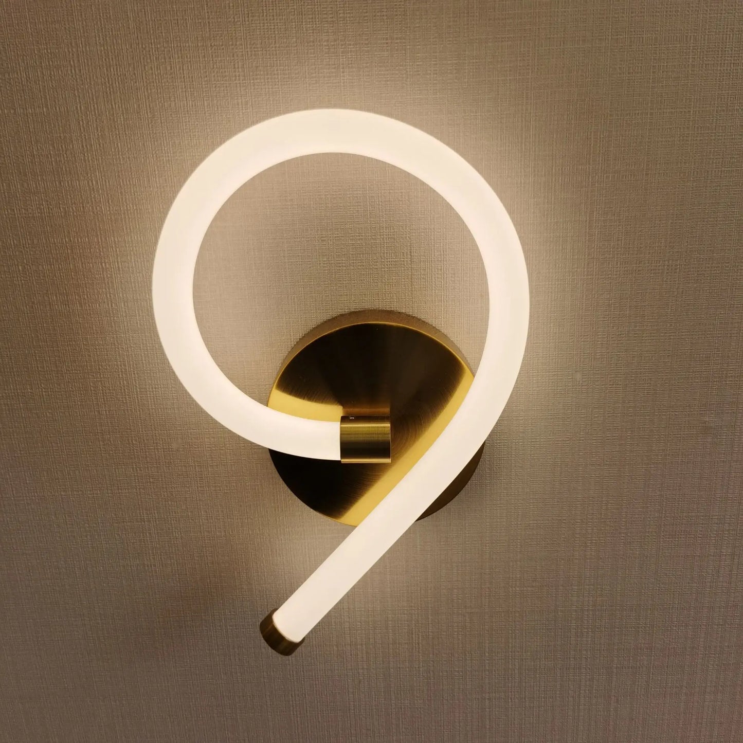 DecorBites™ Acrylic Ring LED Wall Lamp for Modern Indoor Decor, Living Room Bedroom Lighting