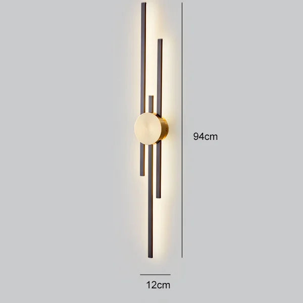 DecorBites™ Copper Wall Light for Bedroom, Living Room, TV Background - Minimalist Luxury Design