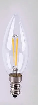DecorBites™ Frosted E14 LED Candle Crystal Lamp Warm White Retro Filament Bulb