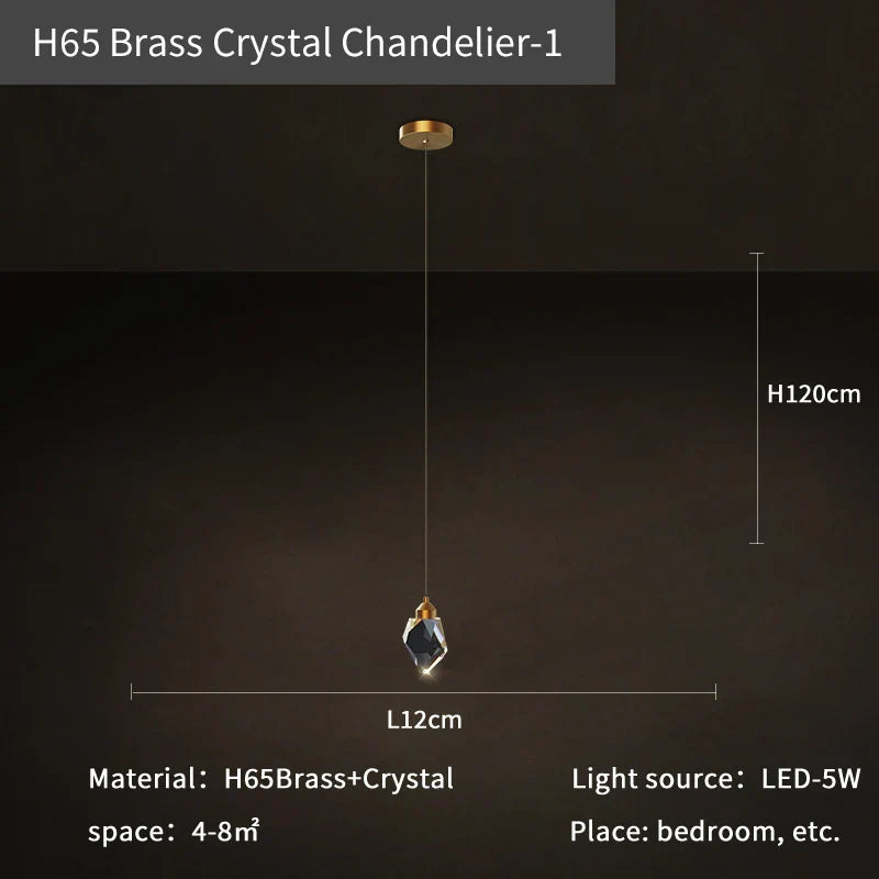 DecorBites™ Crystal Diamond Chandelier for Duplex Building Stairwell Loft Pendant Lighting