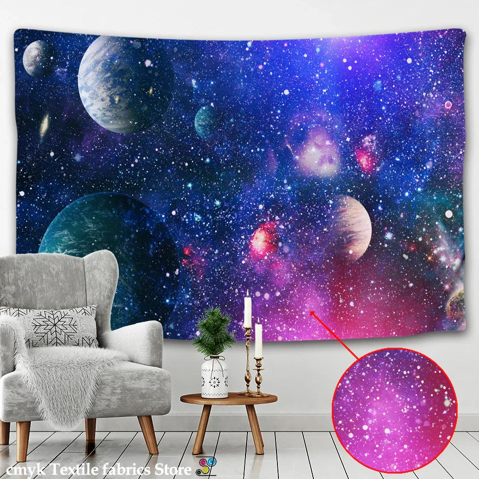 DecorBites™ Galaxy Tapestry: Psychedelic Hippie Home Decor & Wall Hanging