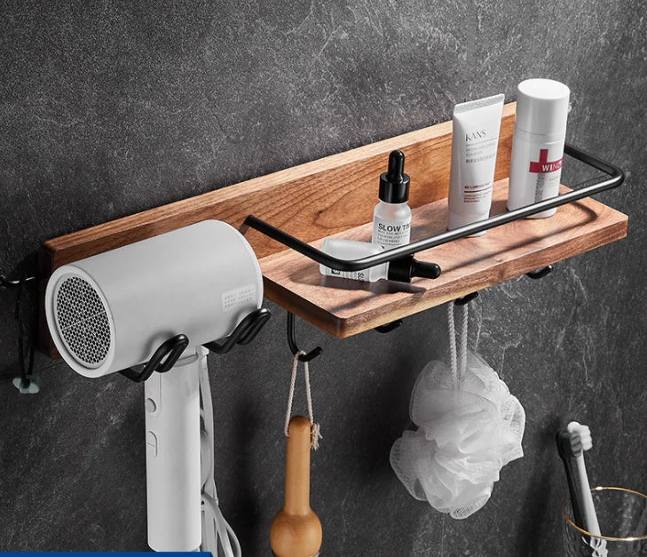 DecorBites™ Bathroom Hardware Set: Pendant Towel Bar, Towel Ring, Paper Holder, Shelf