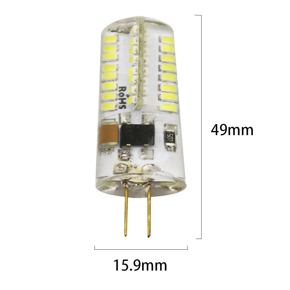 DecorBites™ G4 4W LED Chandelier Bulb | 64 LEDs SMD 3014 Corn Light | Spotlight 12V 220V