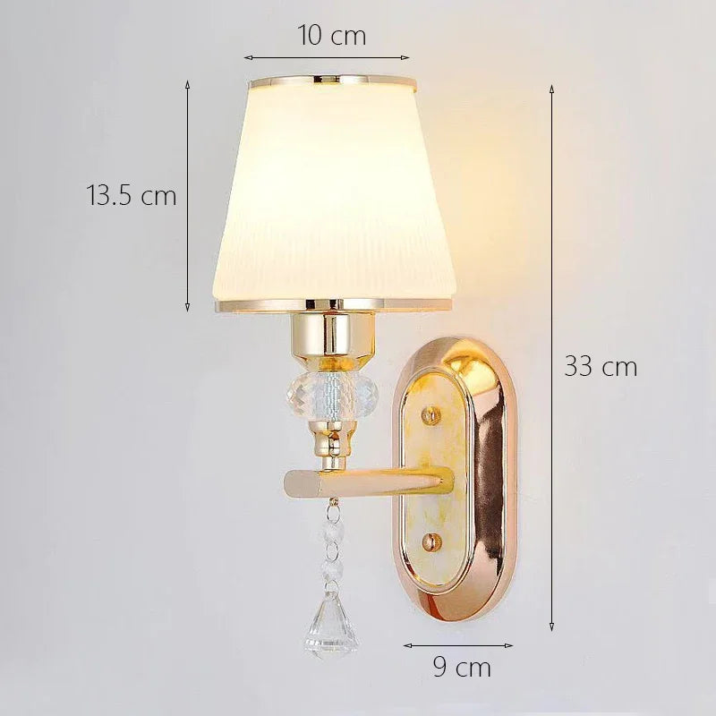 DecorBites™ Crystal Bedside Wall Sconce - Modern Minimalist LED Wall Light - 12W E14