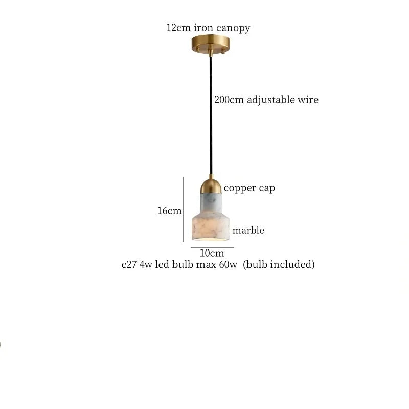 DecorBites™ Emerald-Green LED Pendant Lamp for Dining Living Room Loft Bar Bedside