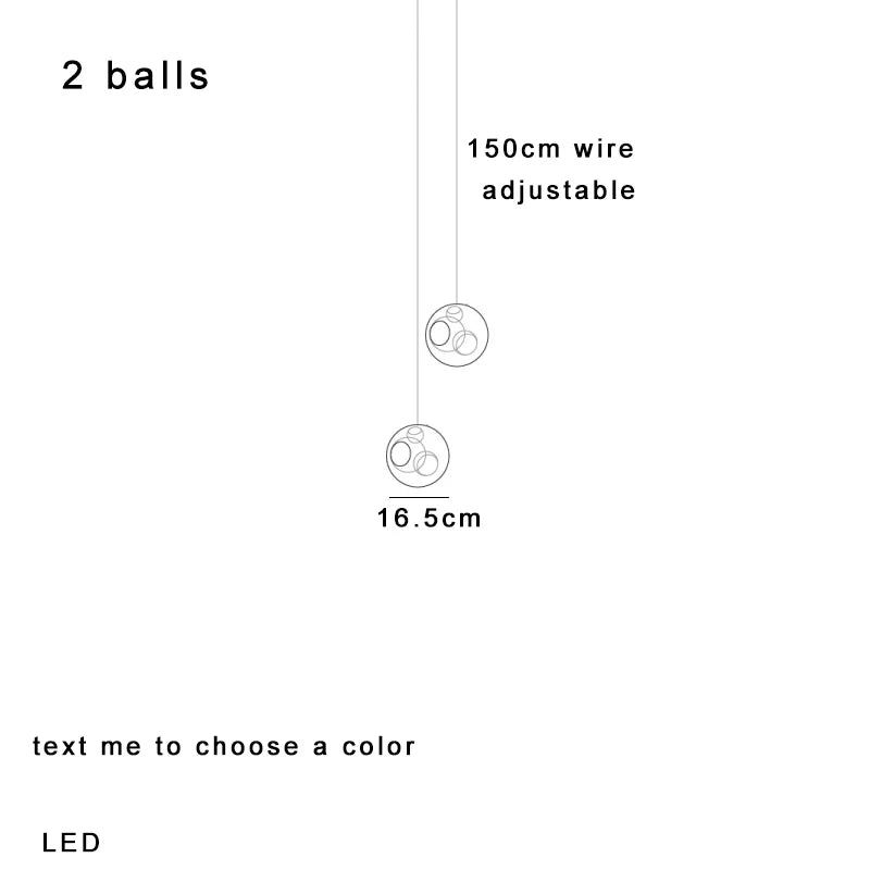 Glass Sputnik Pendant Light