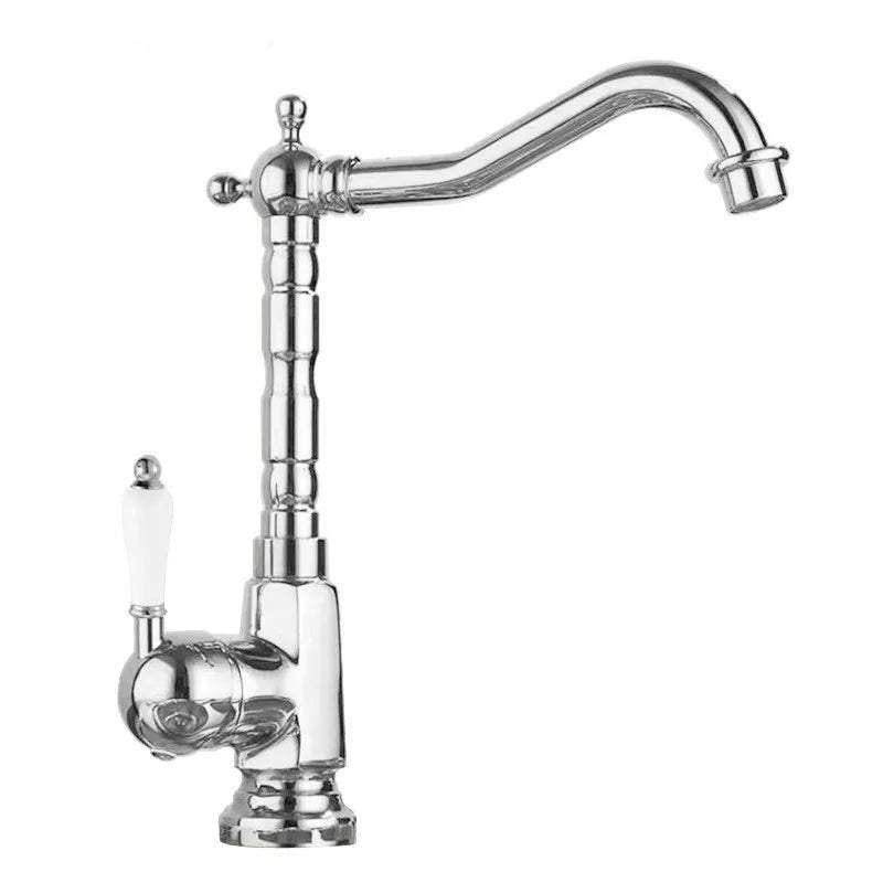 Gold Basin faucet Antique Bronze bathroom faucet Deck Mounted Black Kitchen Faucet sink tap Hot Cold Chrome basin Tap Brass