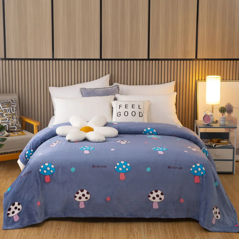 DecorBites™ Fruit Love Heart Sofa Blanket: Cozy, Thicken, Perfect for Home, Office, and Kids.