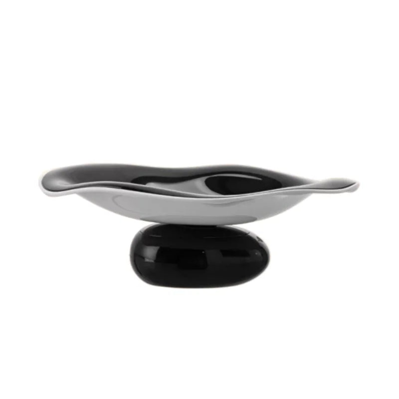 DecorBites™ Geometric Acrylic Fruit Plate Tray for Snacks and Jewelry Storage