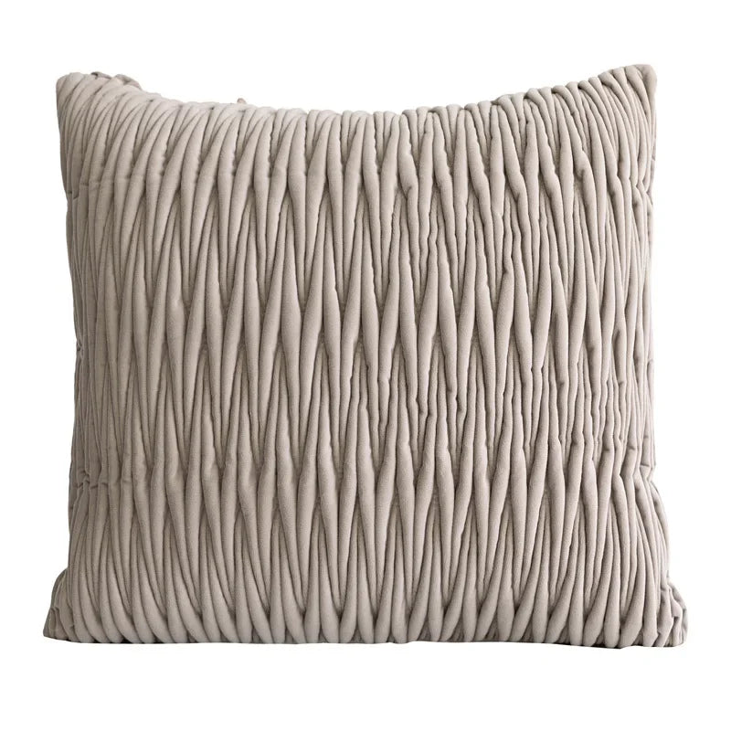 DecorBites™ Light Coffee Texture Pillow Covers 45*45 - Modern Simplicity Luxury Home Decor