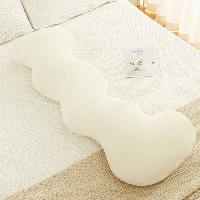 DecorBites™ Ice Cream Wavy Soft Plush Pillow for Girls Bedroom & Sofa
