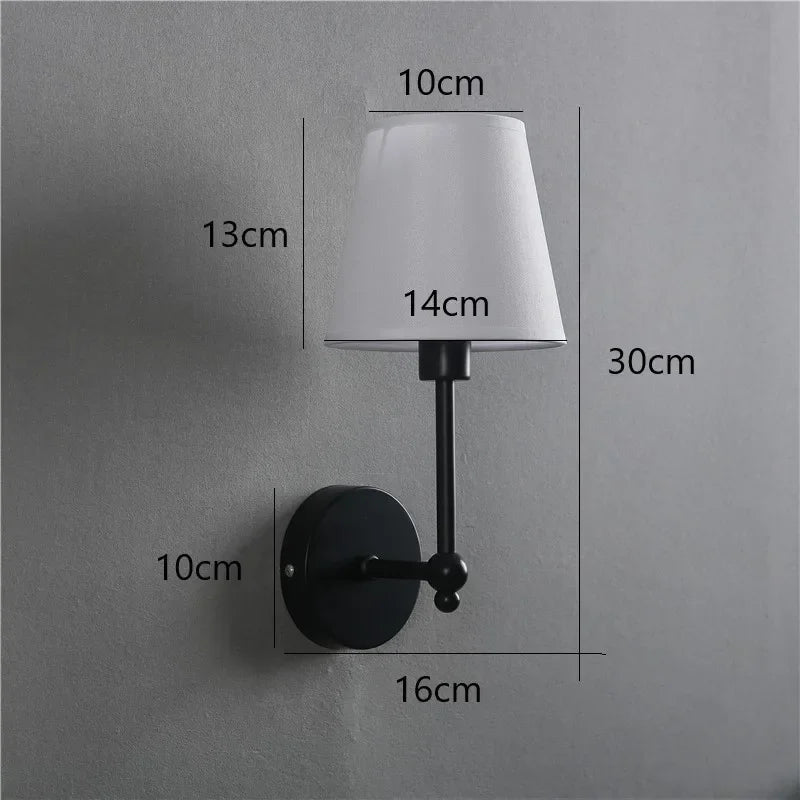 DecorBites™ LED Black & Gold Wall Lamp - Luxury Bedroom Lighting Fixtures