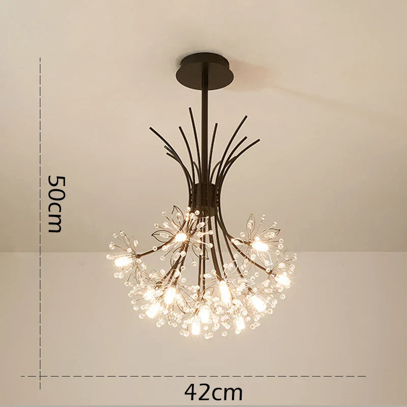 DecorBites™ Crystal Flower Pendant Chandelier with G4 Socket