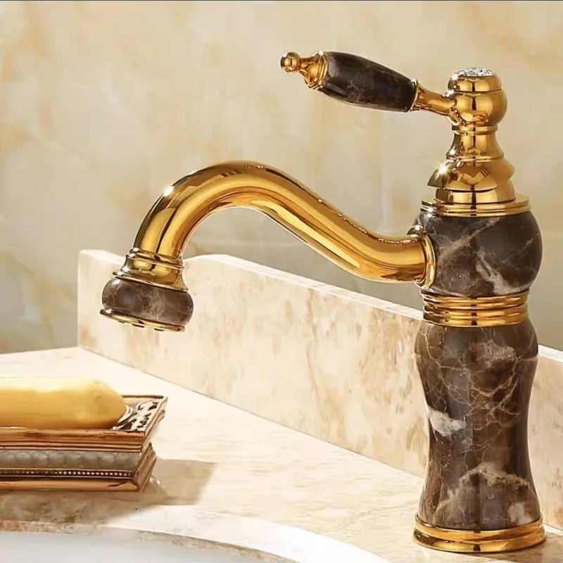 Brass Waterfall Bathroom Faucet 360 Rotate
