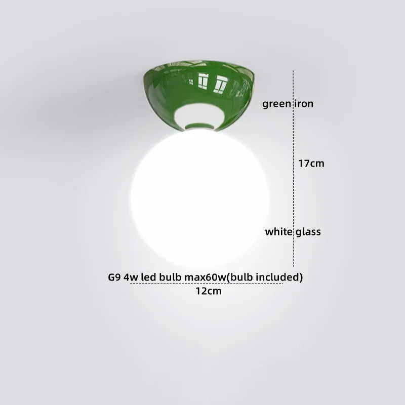 DecorBites™ Glass Iron LED Ceiling Light - Modern Nordic Style Lighting Fixtures