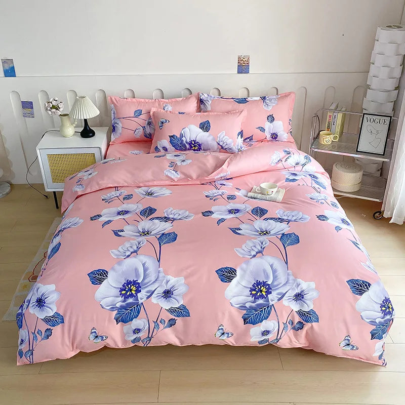 DecorBites™ Leopard Print Soft Bedding Set Duvet Cover Kit - High Quality, Skin Friendly, Comfortable