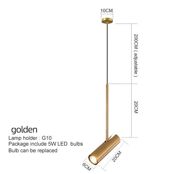 DecorBites™ Black Chandelier: Nordic Minimalist Bedroom Bar Decor Hanging Lamp