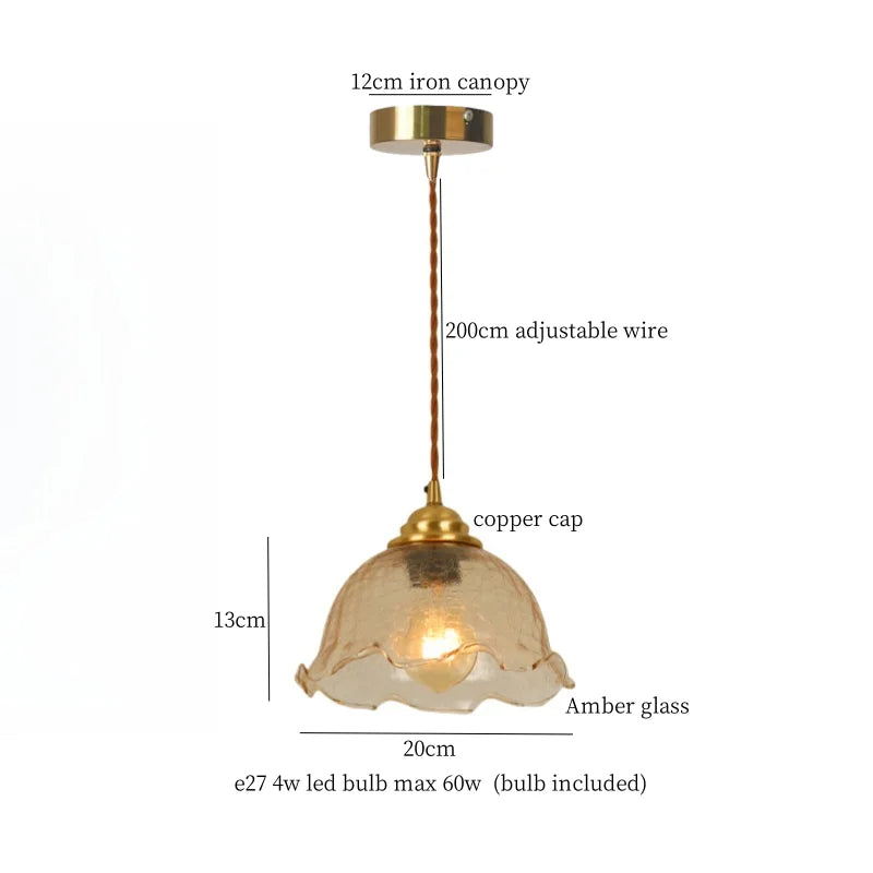 DecorBites™ Cracked Glass LED Pendant Lights for Home Decor, Restaurant, Living Room, Kitchen