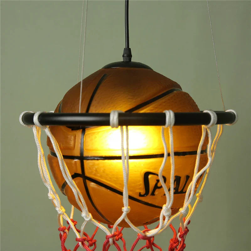 DecorBites™ Basketball Pendant Lights: Modern Kitchen & Living Room Hanging Lamps