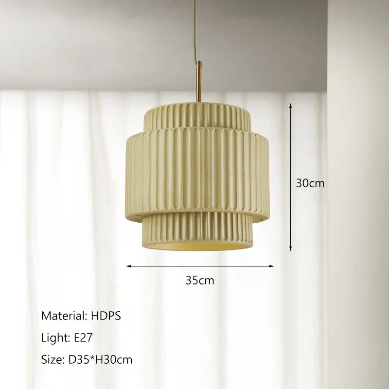DecorBites™ Cream Wind LED Chandelier: Nordic Minimalist Wabi Sabi Style for Dining Room, Bedroom & Bar