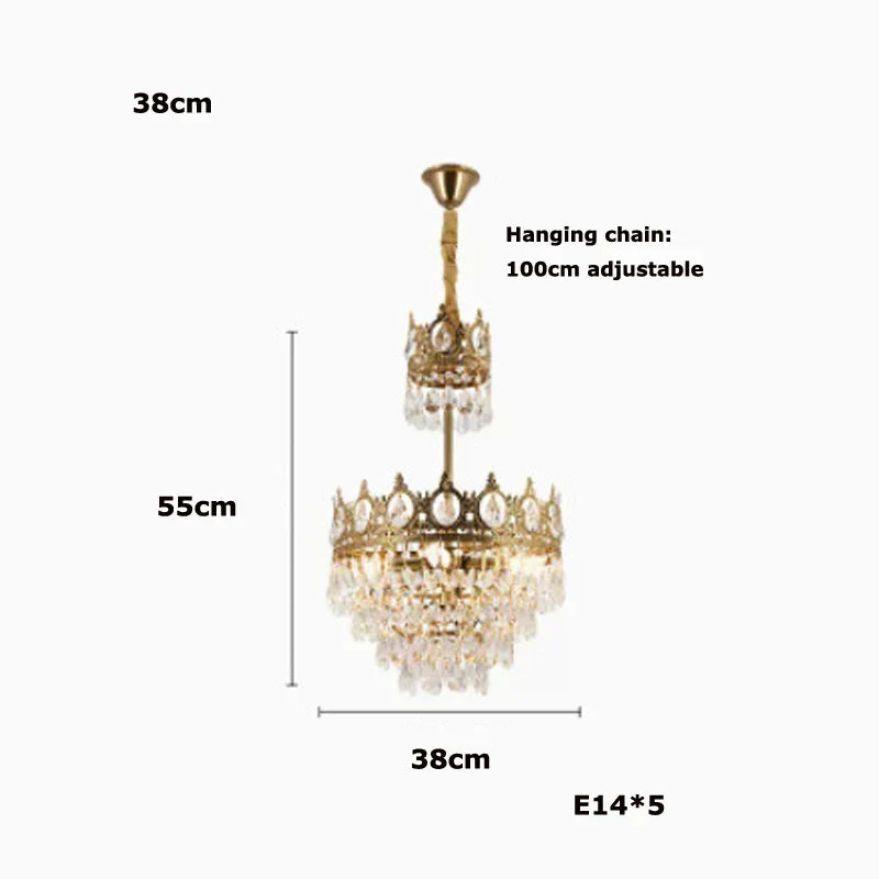 DecorBites™ Crystal LED Pendant Light for Living Room
