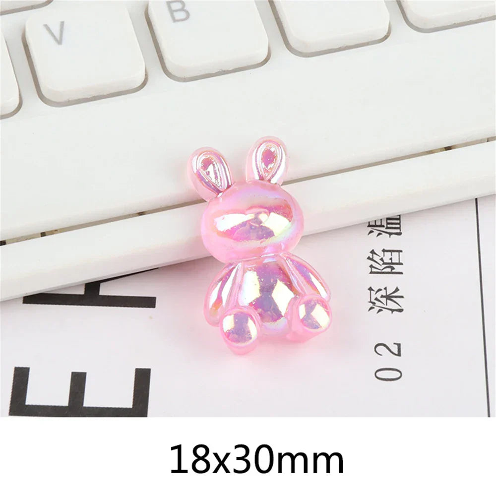 DecorBites™ Kawaii Rabbit Resin Cabochon for Scrapbooking and DIY Crafts