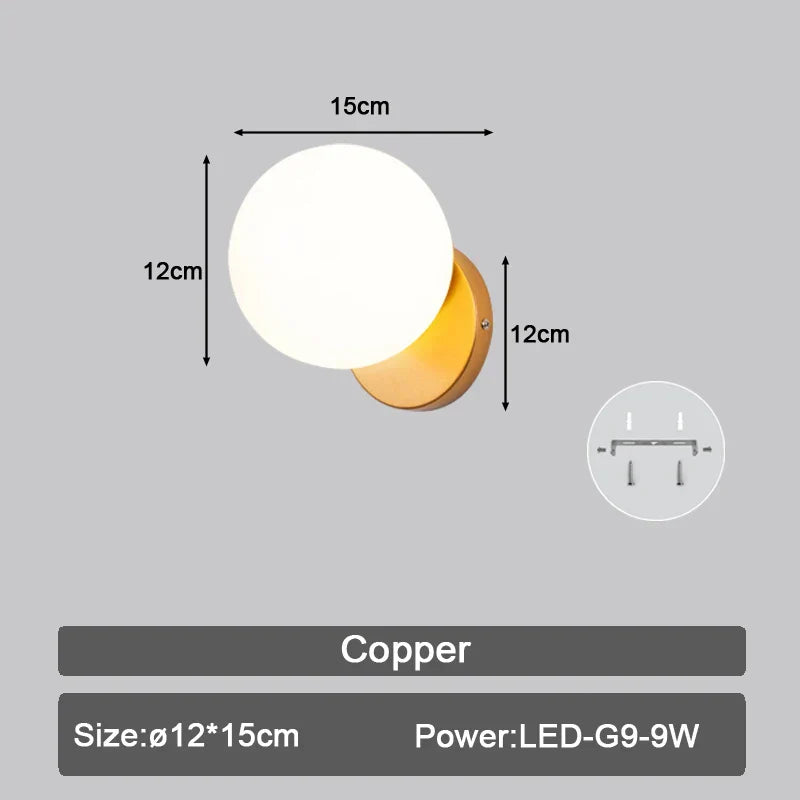 DecorBites™ LED Wall Sconce with G9 Bulb for Indoor Lighting in Black Gold