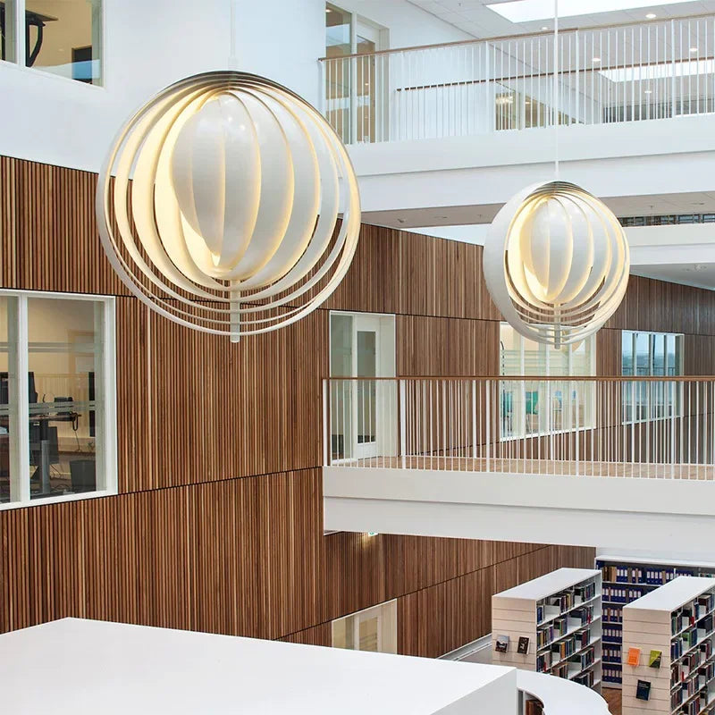 DecorBites™ Designer Moon LED Chandelier Nordic Art Hanging Lights