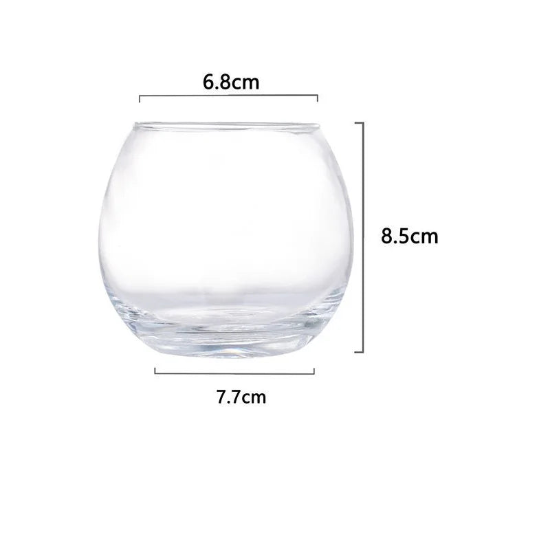 DecorBites™ 400ml Transparent Glass Coffee Mug for Home Bar Party Cocktails