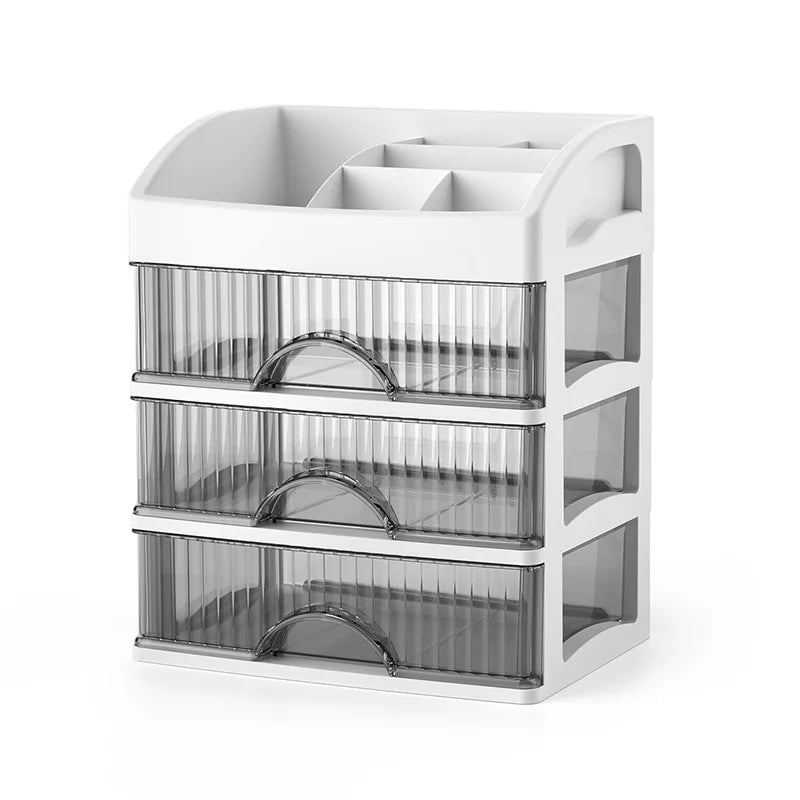 DecorBites™ 4 Tier Makeup Drawer Organizer for Jewelry & Cosmetic Storage