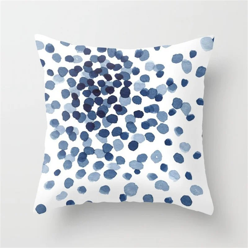 DecorBites™ Geometric Heart Round Cushion Cover for Home Decor