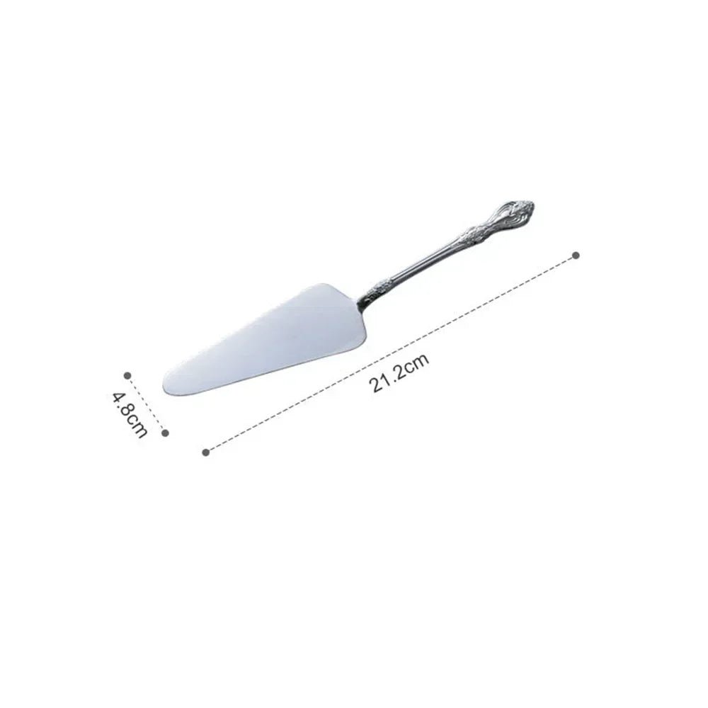 DecorBites™ Gold Cake Shovel Spatula: Wedding Party Baking Pastry Serve Restaurant Silverware