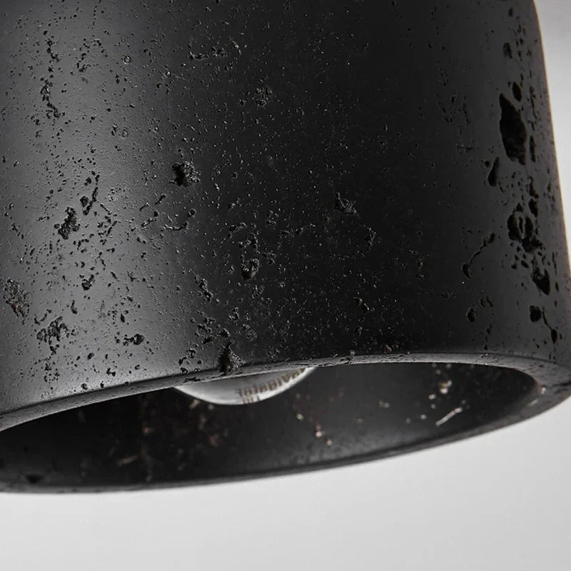 DecorBites™ Black Travertine Ceiling Light: Entrance Hallway Balcony Bedroom Living Room Hotel Decor