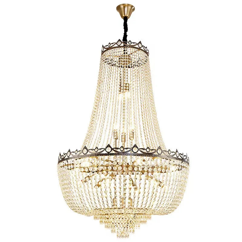 DecorBites™ Crystal LED Chandelier for Living & Dining Room Luxury