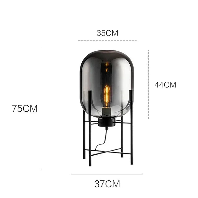 DecorBites™ Glass Ball LED Floor Lamp - Postmodern Scandinavian Design