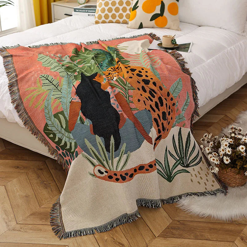 DecorBites™ Leopard Print Throw Blanket