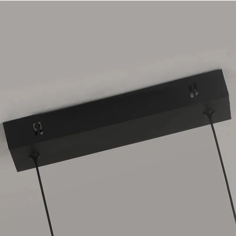 Modern Black Aluminum Linear LED Pendant Light